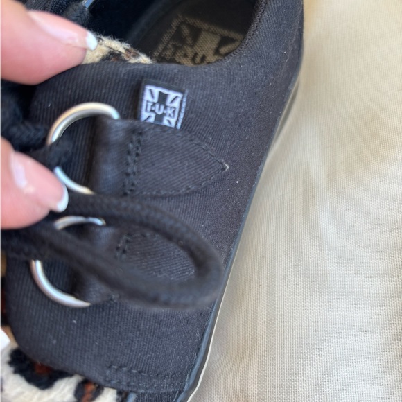 T.U.K Leopard Print Sneakers with Black Accents - Picture 6 of 8